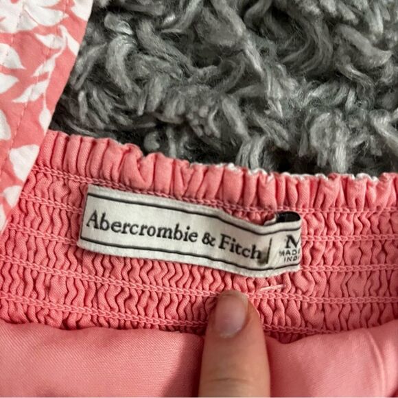 Abercrombie & fitch pink floral mini dress size medium - Picture 3 of 3